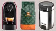 Cafeteira, cápsulas, moedor e mais itens para a hora do cafézinho - Reprodução/Amazon