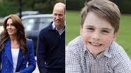 Kate Middleton, príncipe William e príncipe Louis - Foto: Getty Images e Reprodução / Instagram